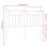 VidaXL (white, 120 cm) vidaXL Metal Headboard Bed Header Bed Headboard Black Headboard Black 80 cm 7