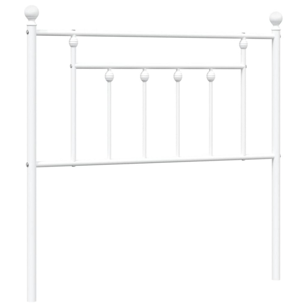 Vidaxl (White, 90 Cm) Metal Headboard Bed Header Bed Headboard Black Headboard Black 80 Cm White,Black