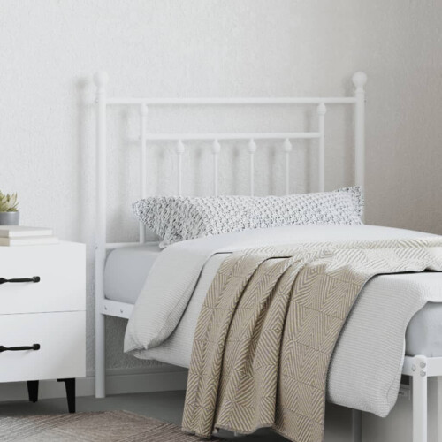 VidaXL (white, 80 cm) vidaXL Metal Headboard Bed Header Bed Headboard Black Headboard Black 80 cm 2