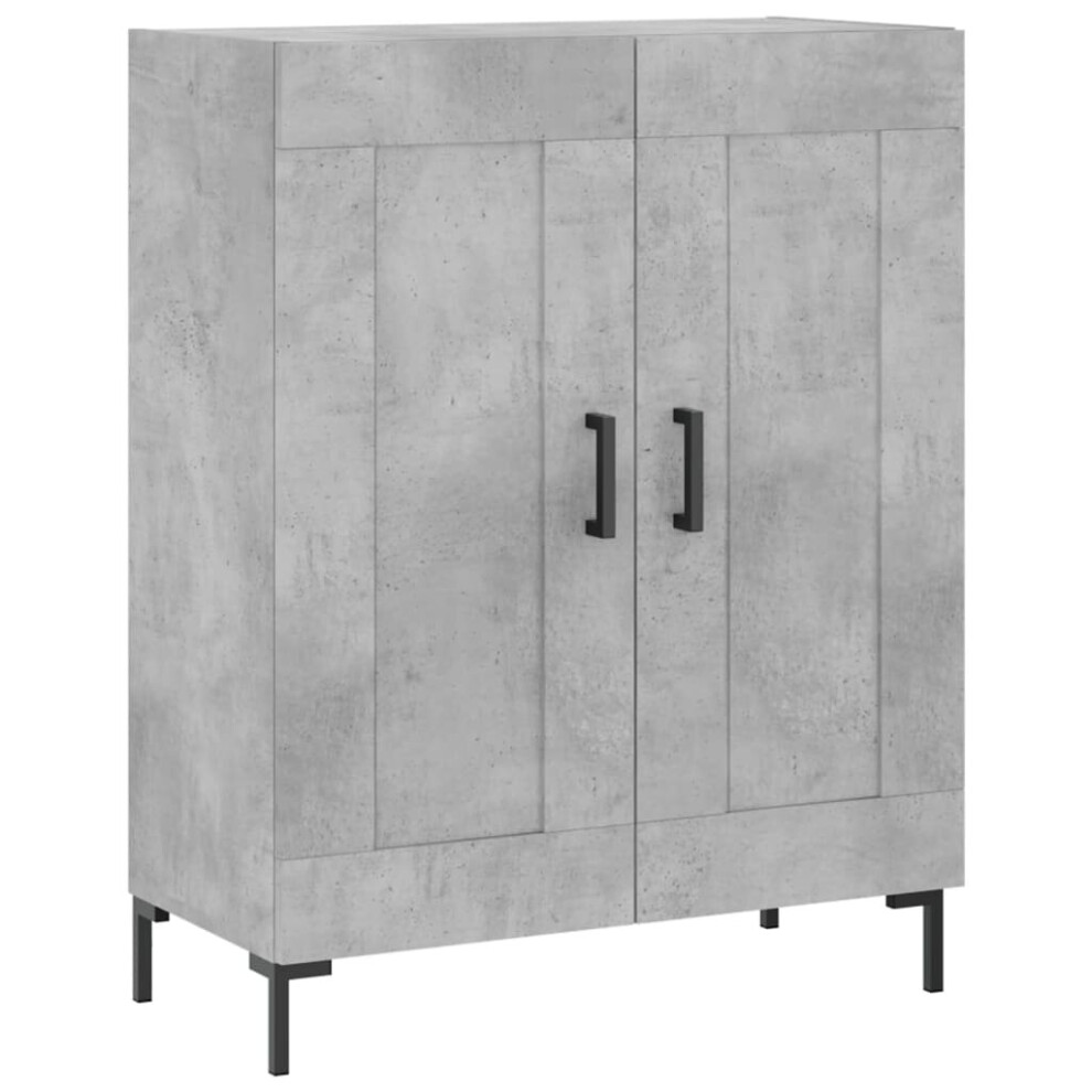 Vidaxl Sideboard Storage Cupboard Side Cabinet Concrete Grey Engineered Wood