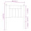 VidaXL (white, 75 cm) vidaXL Metal Headboard Bed Header Bed Headboard Black Headboard Black 80 cm 7