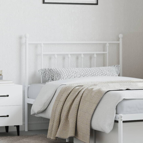 VidaXL (white, 100 cm) vidaXL Metal Headboard Bed Header Bed Headboard Black Headboard Black 80 cm 2