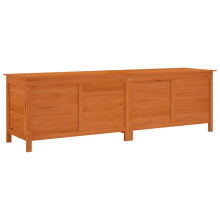 (brown, 198.5 x 50 x 56.5 cm) vidaXL Garden Storage Box Outdoor Storage Chest Trunk Toy Box Solid Wood Fir