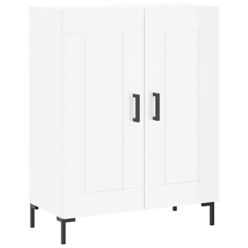 VidaXL vidaXL Sideboard Storage Cupboard Buffet High Gloss White Engineered Wood