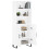 VidaXL (white, 2 doors) vidaXL Highboard Sideboard Storage Cabinet High Gloss White Engineered Wood 3