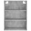 VidaXL (concrete grey, 2 doors) vidaXL Highboard Sideboard Storage Cabinet High Gloss White Engineered Wood 6