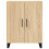 VidaXL (sonoma oak, 2 doors) vidaXL Highboard Sideboard Storage Cabinet High Gloss White Engineered Wood 8