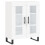 VidaXL (white, 2 glass doors) vidaXL Highboard Sideboard Storage Cabinet High Gloss White Engineered Wood 7