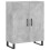 VidaXL (concrete grey, 2 doors) vidaXL Highboard Sideboard Storage Cabinet High Gloss White Engineered Wood 7