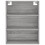 VidaXL (grey sonoma, 2 doors) vidaXL Highboard Sideboard Storage Cabinet High Gloss White Engineered Wood 6