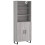 VidaXL (grey sonoma, 2 doors) vidaXL Highboard Sideboard Storage Cabinet High Gloss White Engineered Wood 2