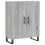 VidaXL (grey sonoma, 2 doors) vidaXL Highboard Sideboard Storage Cabinet High Gloss White Engineered Wood 7