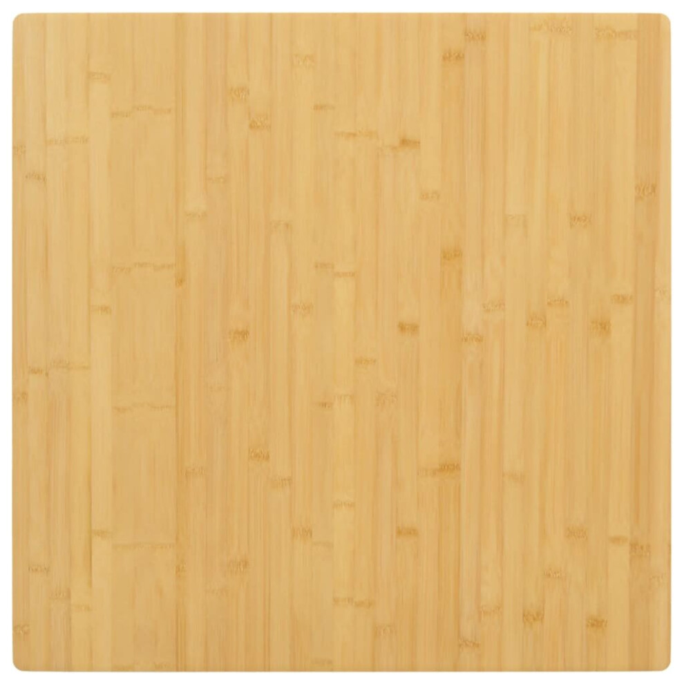 (80 x 80 x 2.5 cm) vidaXL Table Top Restaurant Home Tabletop Replacement Dining Table Top Bamboo