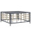 VidaXL vidaXL Garden Table Outdoor Dining Table Coffee Table Anthracite Poly Rattan 1