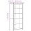 VidaXL vidaXL Bookcase Bookshelf Sideboard Cabinet BODO White Solid Wood Pine 5-Tier 4