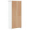 VidaXL vidaXL Bookcase Bookshelf Sideboard Cabinet BODO White Solid Wood Pine 5-Tier 5
