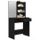VidaXL vidaXL Dressing Table Makeup Desk with Mirror Vanity Table Makeup Table Black 5