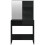VidaXL vidaXL Dressing Table Makeup Desk with Mirror Vanity Table Makeup Table Black 6