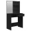 VidaXL vidaXL Dressing Table Makeup Desk with Mirror Vanity Table Makeup Table Black 7