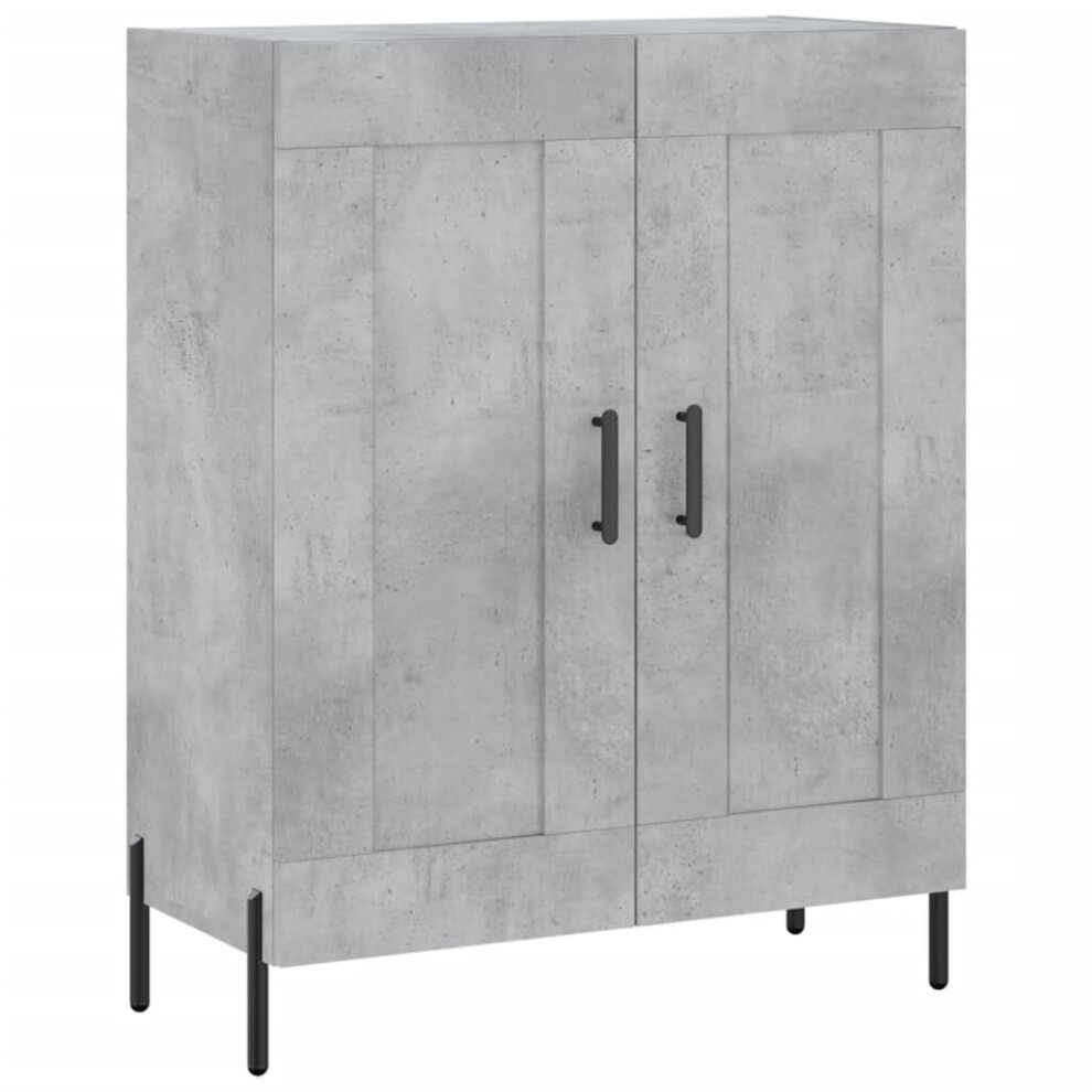 Vidaxl Sideboard Storage Cupboard Side Cabinet Concrete Grey Engineered Wood
