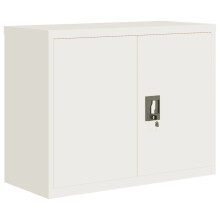 vidaXL Aktenschrank Weiß 90x40x70 cm Stahl