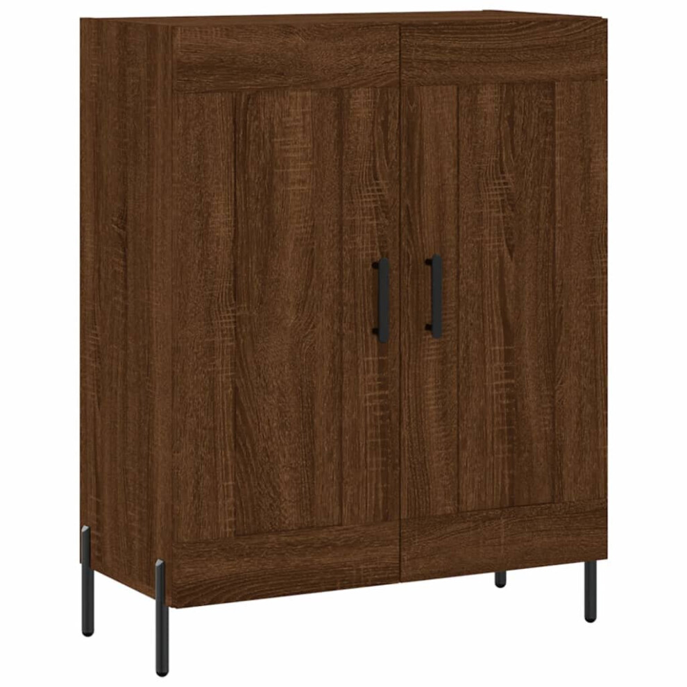 vidaXL Sideboard Storage Cupboard Buffet Cabinet Brown Oak Engineered Wood