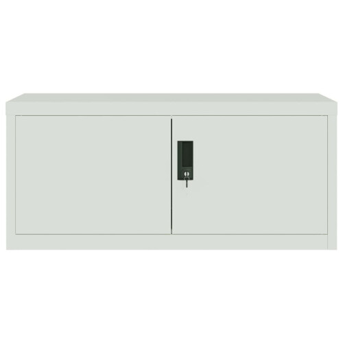 VidaXL vidaXL Aktenschrank Hellgrau 90x40x40 cm Stahl 2