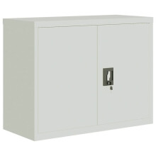 (light grey, 90 x 40 x 70 cm) vidaXL Office Cabinet Steel Filing Storage File Cabinet Cupboard Under Desk