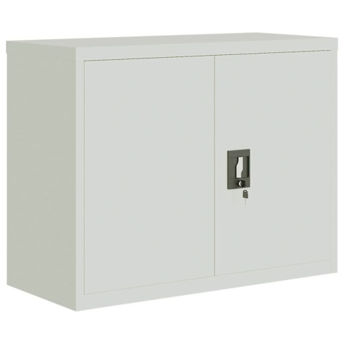 VidaXL vidaXL Aktenschrank Hellgrau 90x40x70 cm Stahl 1