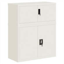 (white, 90 x 40 x 110 cm) vidaXL File Cabinet Storage Cabinet Office Filing Cabinet Storage Unit Steel