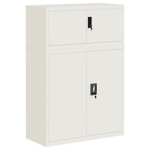 (white, 90 x 40 x 130 cm) vidaXL File Cabinet Storage Cabinet Office Filing Cabinet Storage Unit Steel