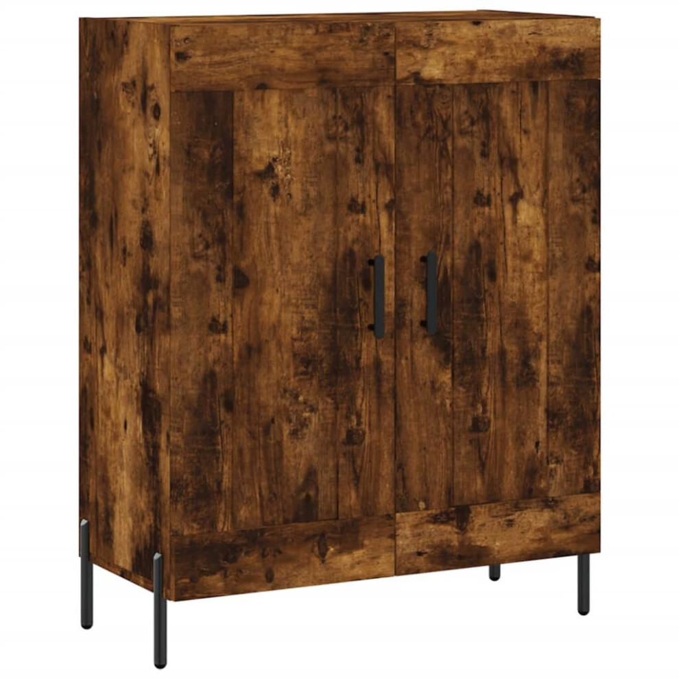 Vidaxl Sideboard Storage Cupboard Side Cabinet Smoked Oak Engineered Wood