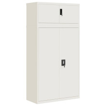 (white, 90 x 40 x 180 cm) vidaXL File Cabinet Storage Cabinet Office Filing Cabinet Storage Unit Steel