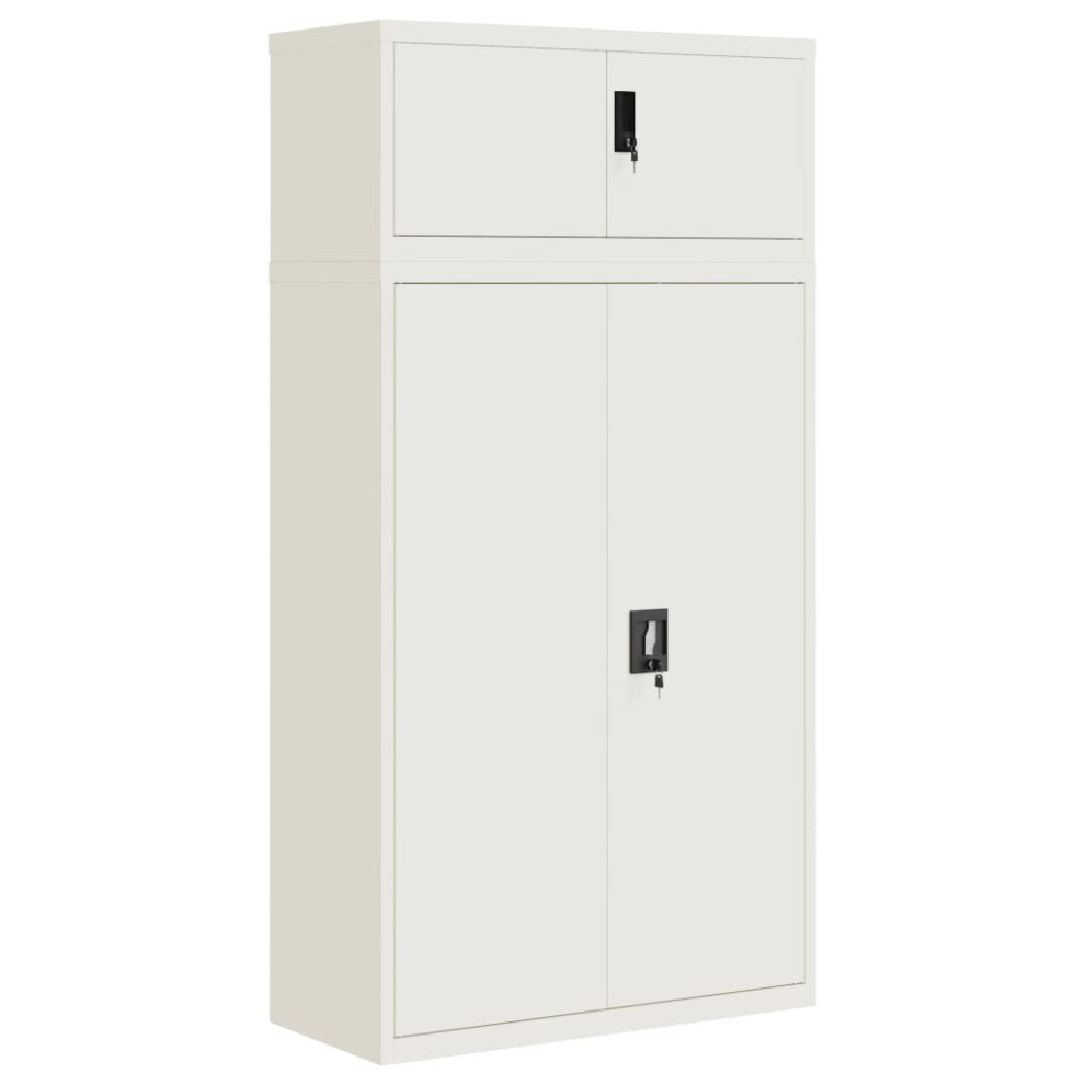 Vidaxl (White, 90 X 40 X 180 Cm) File Cabinet Storage Cabinet Office Filing Cabinet Storage Unit Steel