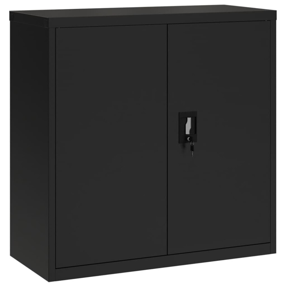 (black, 90 x 40 x 90 cm) vidaXL Office Cabinet Steel Filing Storage File Cabinet Cupboard Under Desk