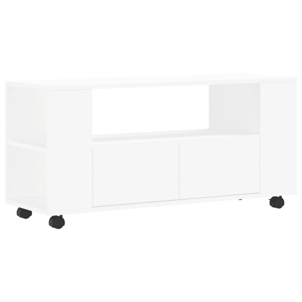 vidaXL TV Cabinet TV Console Sideboard Media Console White Engineered Wood