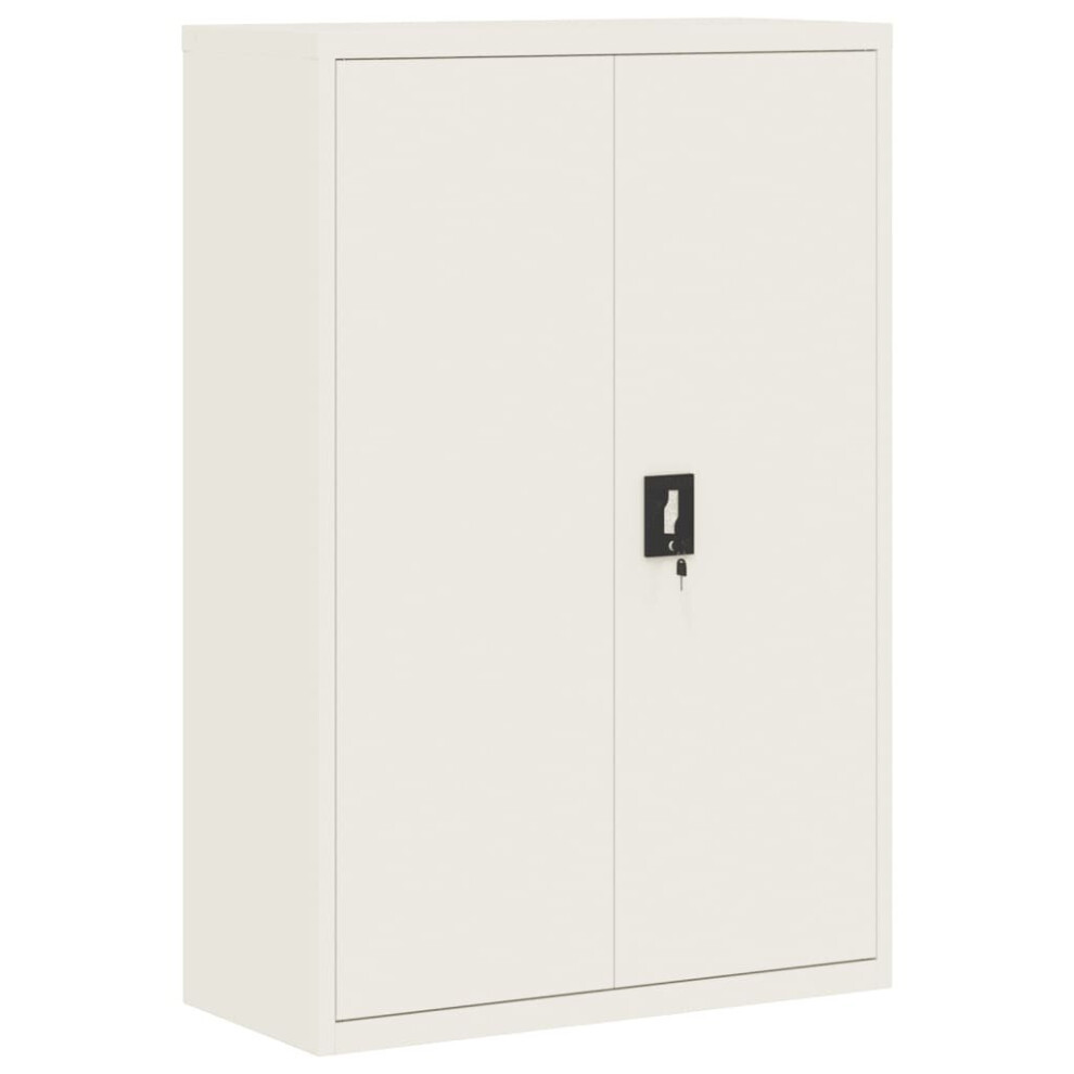 Vidaxl (White, 90 X 40 X 140 Cm) Office Cabinet Steel Filing Storage File Cabinet Cupboard Under Desk