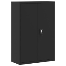 (black, 90 x 40 x 140 cm) vidaXL Office Cabinet Steel Filing Storage File Cabinet Cupboard Under Desk