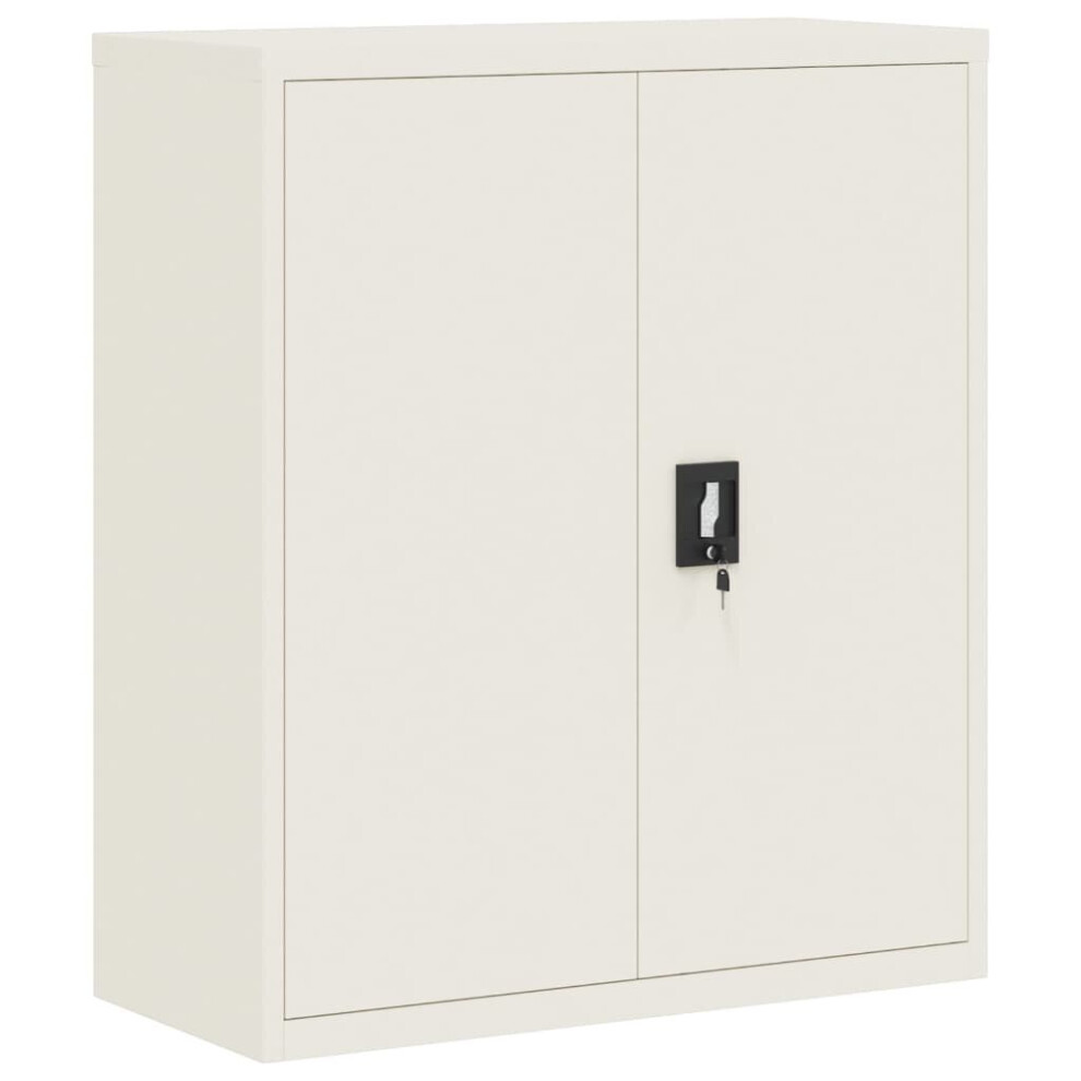 Vidaxl (White, 90 X 40 X 105 Cm) Office Cabinet Steel Filing Storage File Cabinet Cupboard Under Desk