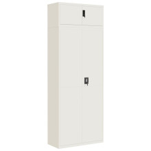 (white, 90 x 40 x 240 cm) vidaXL File Cabinet Storage Cabinet Office Filing Cabinet Storage Unit Steel