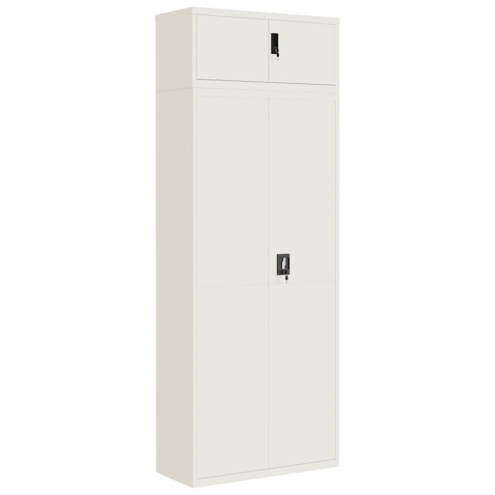Vidaxl (White, 90 X 40 X 240 Cm) File Cabinet Storage Cabinet Office Filing Cabinet Storage Unit Steel