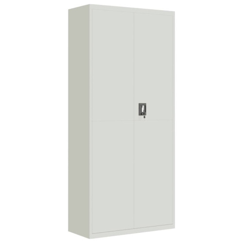 VidaXL vidaXL Aktenschrank Hellgrau 90x40x200 cm Stahl