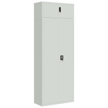 (light grey, 90 x 40 x 240 cm) vidaXL File Cabinet Storage Cabinet Office Filing Cabinet Storage Unit Steel