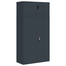 (anthracite, 90 x 40 x 180 cm) vidaXL File Cabinet Storage Cabinet Office Filing Cabinet Storage Unit Steel