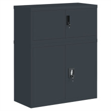 (anthracite, 90 x 40 x 110 cm) vidaXL File Cabinet Storage Cabinet Office Filing Cabinet Storage Unit Steel