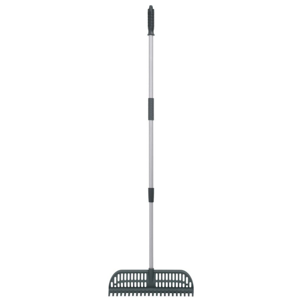 (157 cm) vidaXL Leaf Rake Artificial Grass Rake Grass Brush Turf Rake Dark Green PP