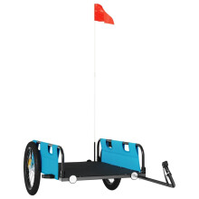 (blue, 135 x 68 x 38.5 cm) vidaXL Cargo Bike Trailer Bike Wagon Trolley Cart Red Oxford Fabric and Iron