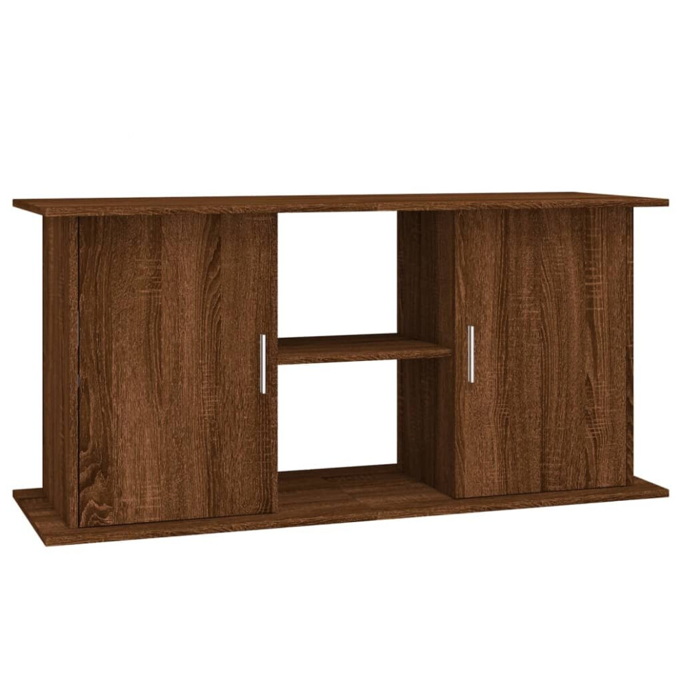 (brown oak, 121 x 41 x 58 cm) vidaXL Aquarium Stand Fish Tank Stand Cabinet Aquarium Base Engineered Wood