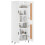 VidaXL (white, 2 wood doors) vidaXL Highboard Sideboard Cupboard Side Board Storage Cabinet Engineered Wood 3