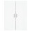 VidaXL (white, 2 wood doors) vidaXL Highboard Sideboard Cupboard Side Board Storage Cabinet Engineered Wood 6